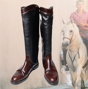 Prialpas Gomma Italian Leather Riders Boots 6.5/38